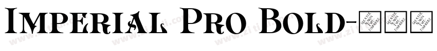 Imperial Pro Bold字体转换